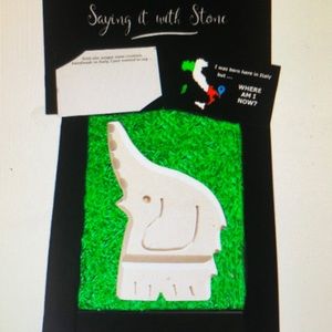 Gift stone lucky charm elephant